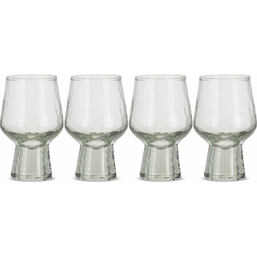 Nkuku Visla Wine Glasses - Set of 4 - Light Smoke