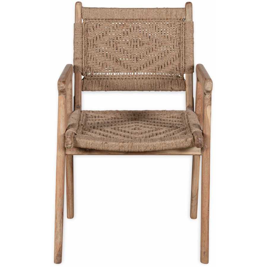 Nkuku Vinay Dining Armchair - Natural