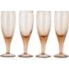 Nkuku Yala Champagne Glasses - Set of 4 - Dusty Terracotta