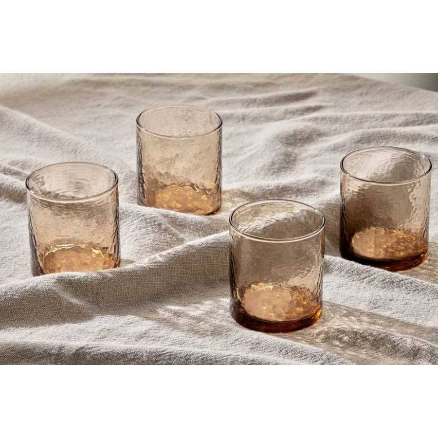 Nkuku Yala Tumbler Glasses - Set of 4 - Mauve