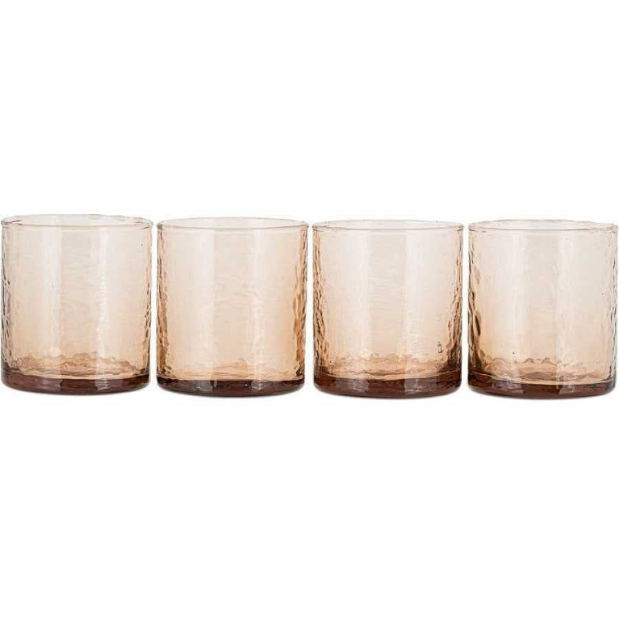 Nkuku Yala Tumbler Glasses - Set of 4 - Mauve