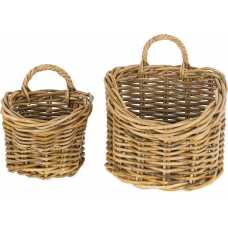 Nkuku Zawar Hanging Baskets - Set of 2 - Natural