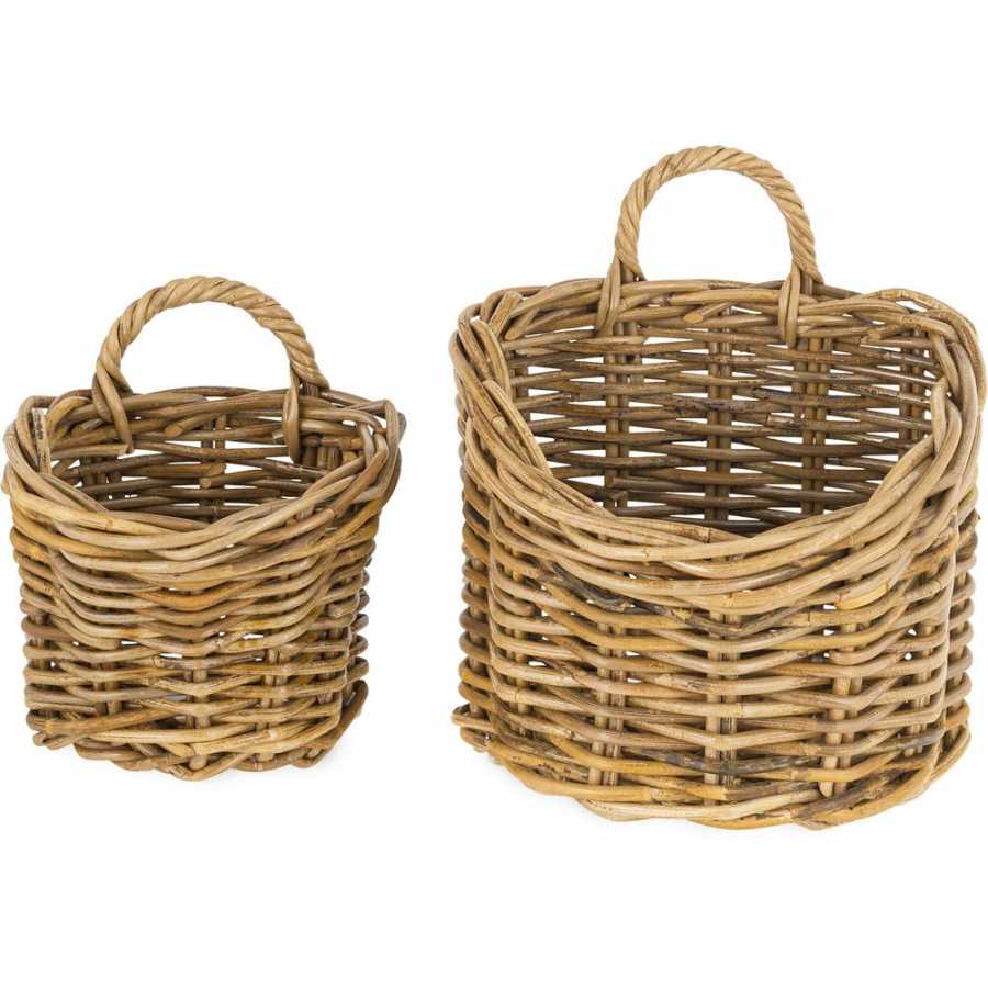 Nkuku Zawar Hanging Baskets - Set of 2 - Natural