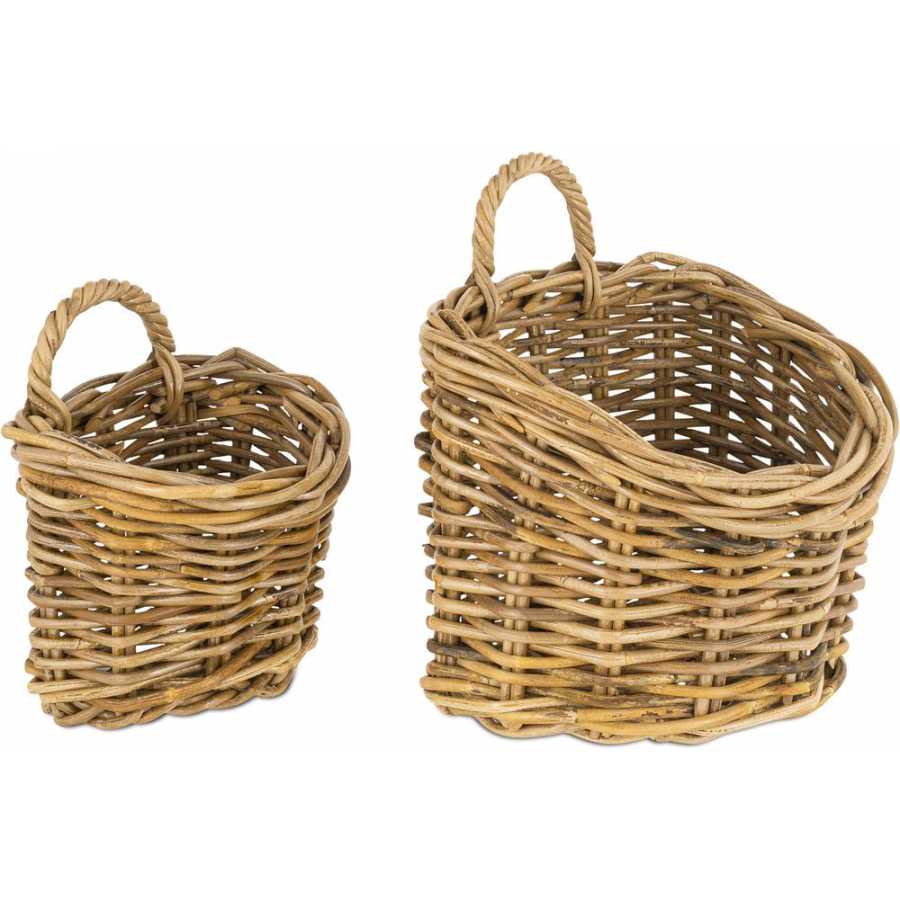 Nkuku Zawar Hanging Baskets - Set of 2 - Natural