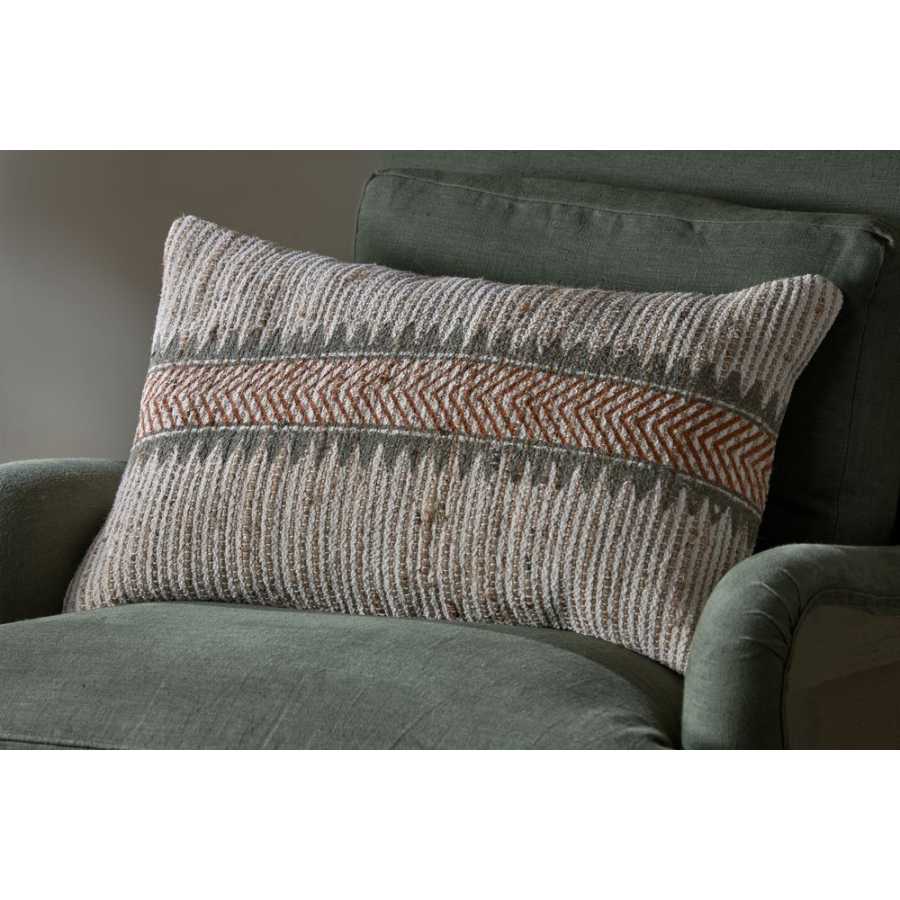 Nkuku Zairya Cushion Cover - Natural & Rust