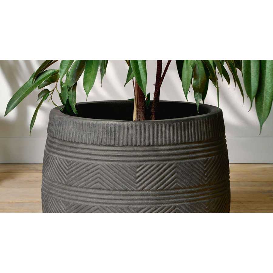 Nkuku Zadie Plant Pot - Grey