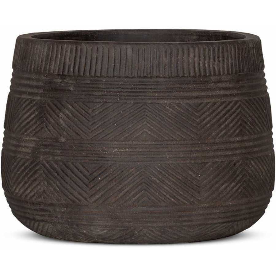 Nkuku Zadie Plant Pot - Grey