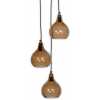 Nkuku Ziva 3 Pendant Light - Brown Smoke