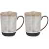 Nkuku Edo Tall Mugs - Set of 2 - Grey