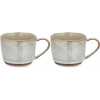 Nkuku Edo Short Mugs - Set of 2 - Terracotta