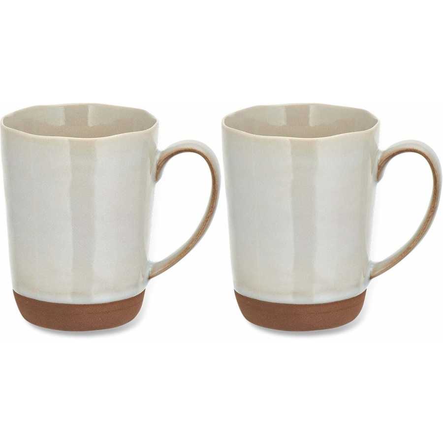 Nkuku Edo Tall Mugs - Set of 2 - Terracotta