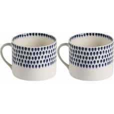 Nkuku Indigo Drop Mugs - Set of 2