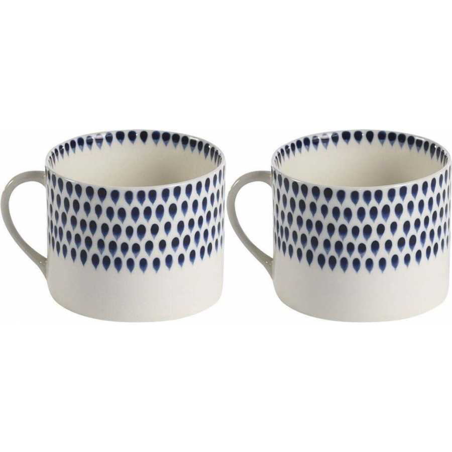 Nkuku Indigo Mugs - Set of 2