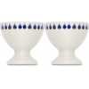 Nkuku Indigo Drop Egg Cups - Set of 2 - Cream & Indigo