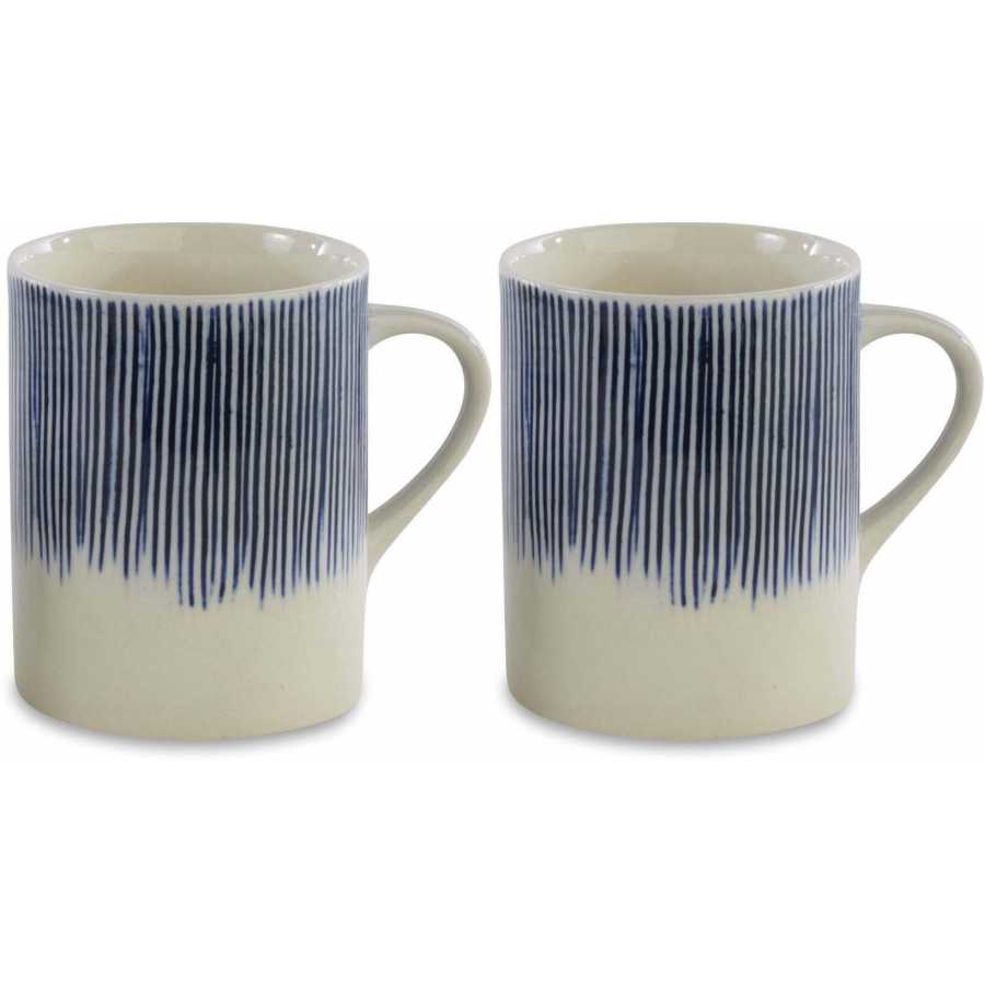 Nkuku Karuma Tall Mugs - Set of 2 - Blue