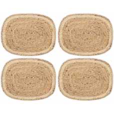 Nkuku Lam Rectangular Placemats - Set of 4 - Natural