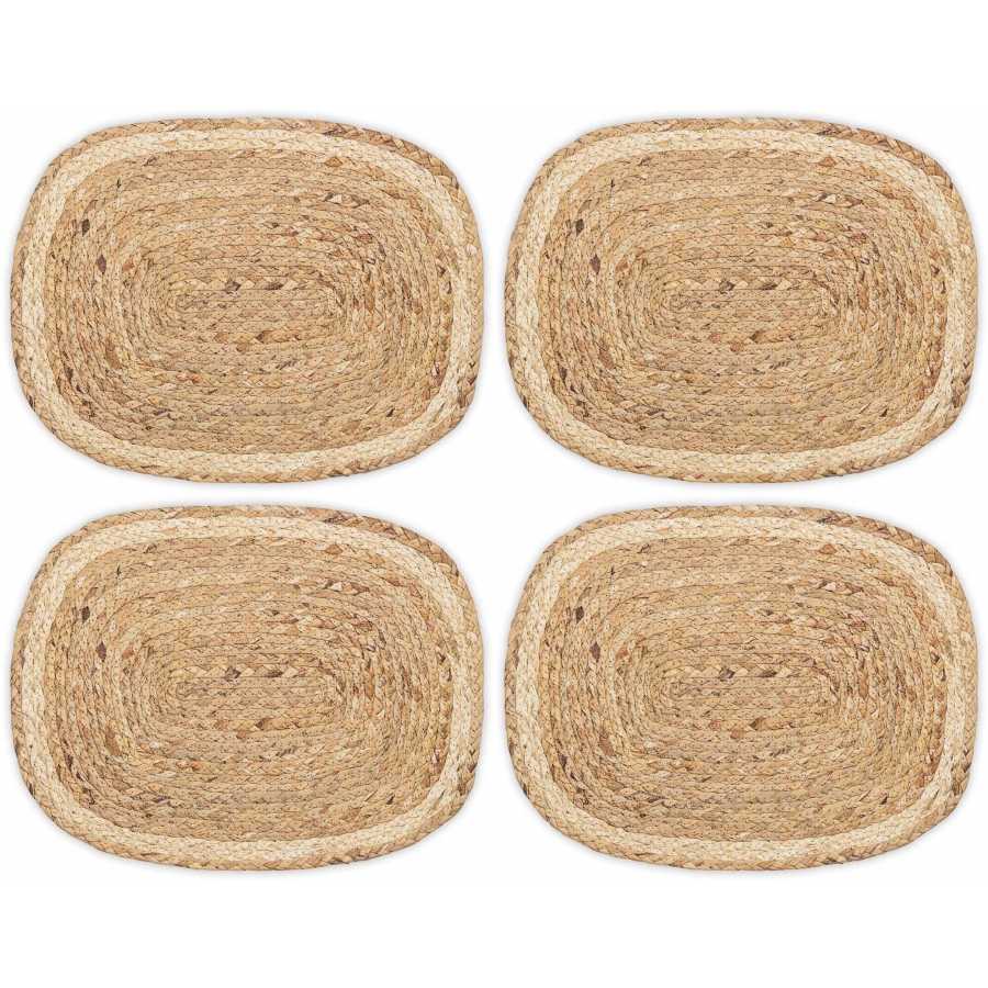 Nkuku Lam Rectangular Placemats - Set of 4 - Natural