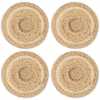 Nkuku Lam Round Placemats - Set of 4 - Natural