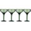 Nkuku Mila Champagne Glasses - Set of 4 - Green