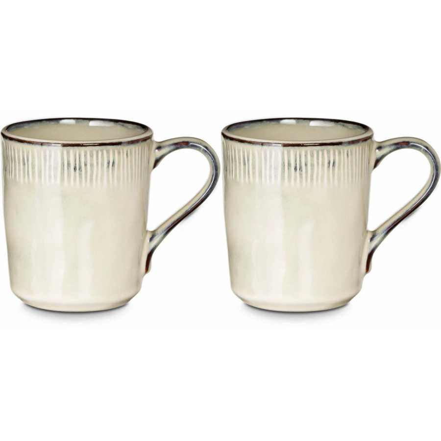 Nkuku Malia Mugs - Set of 2 - Cream