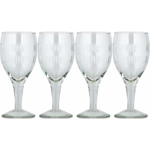 Nkuku Mila Wine Glasses - Set of 4 - Clear