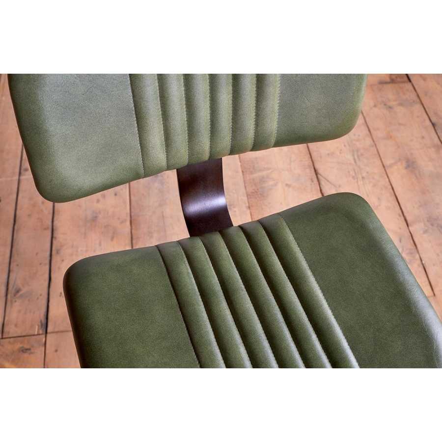 Nkuku Narwana Bar Chair - Rich Green