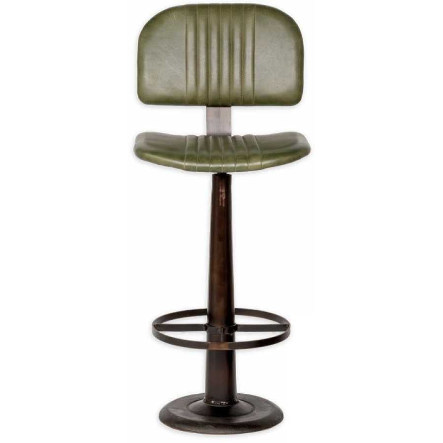 Nkuku Narwana Bar Chair - Rich Green