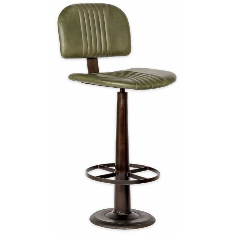 Nkuku Narwana Bar Chair - Rich Green