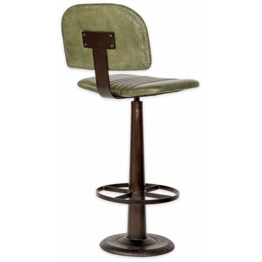 Nkuku Narwana Bar Chair - Rich Green