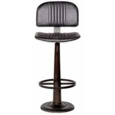 Nkuku Narwana Bar Chair - Aged Black