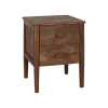 Nkuku Anbu Acacia Bedside Table - Washed Walnut