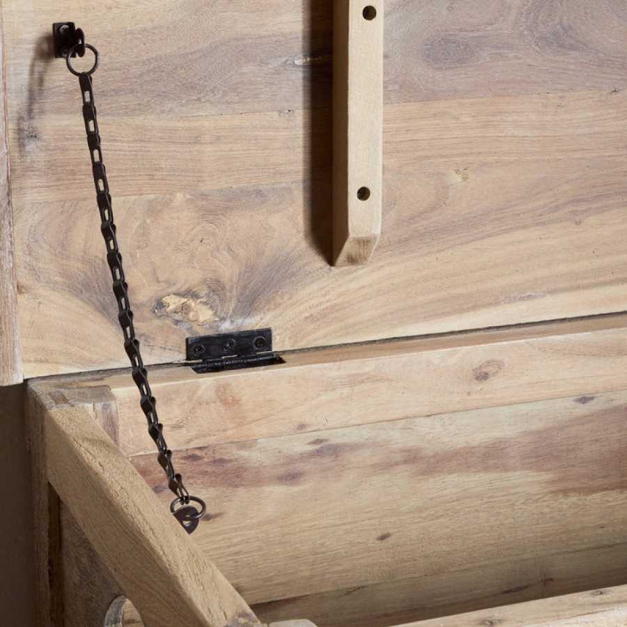 Karadi Reclaimed Wood Storage Bench - Natural