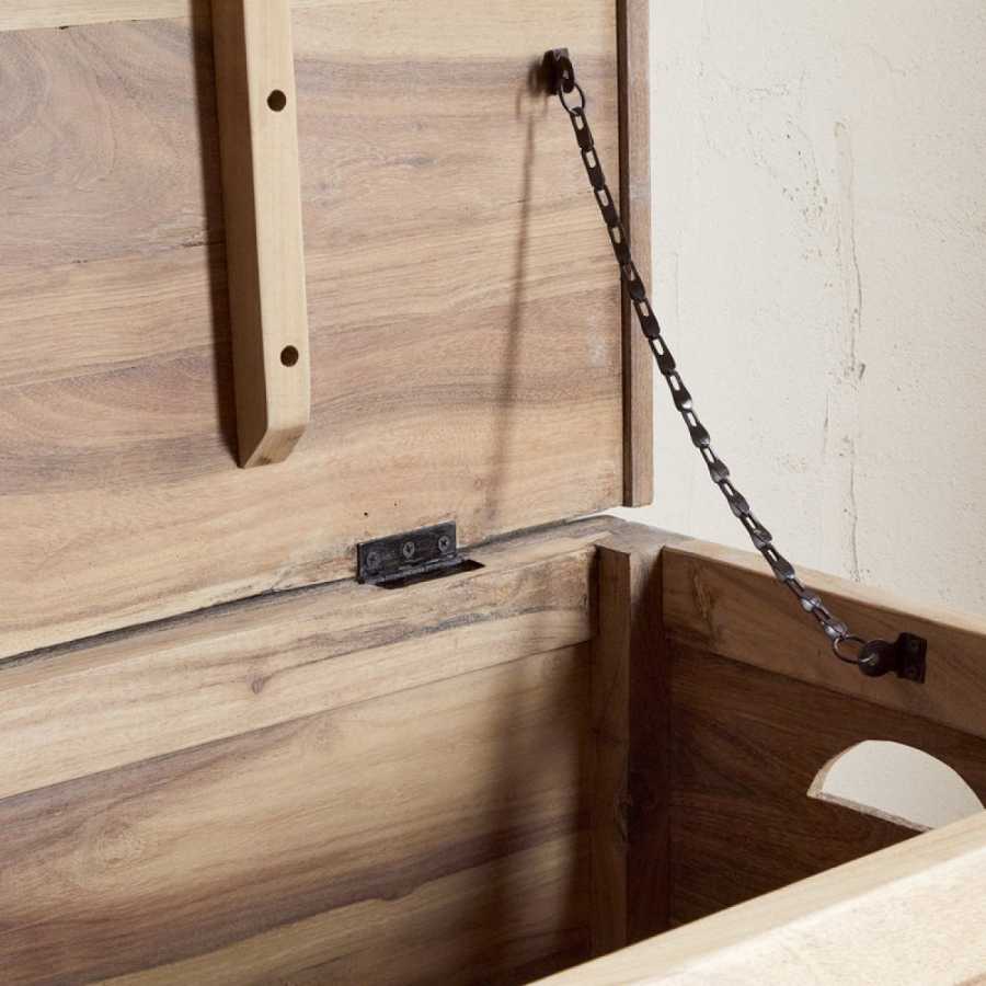 Karadi Reclaimed Wood Storage Bench - Natural