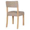 Nkuku Nadeeka Linen Upholstered Dining Chair - Soft Grey