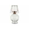Nkuku Adesola Glass Tealight Holder Lamp - Clear