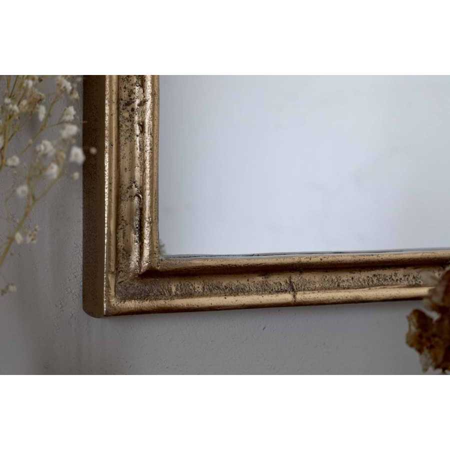 Nkuku Almora Wall Mirror - Antique Brass - Extra Small