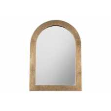 Nkuku Cayce Cast Aluminum Vanity Mirror - Antique Brass
