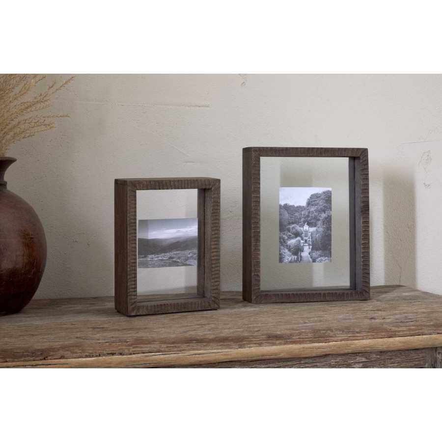 Nkuku Indu Standing Mango Wood Frame - Dark Ash