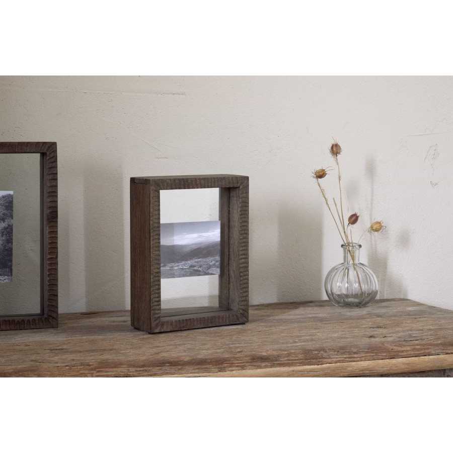Nkuku Indu Standing Mango Wood Frame - Dark Ash
