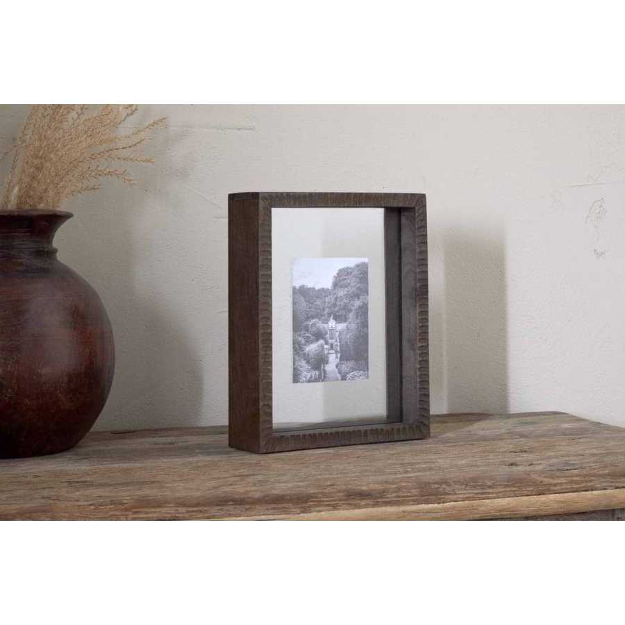 Nkuku Indu Standing Mango Wood Frame - Dark Ash