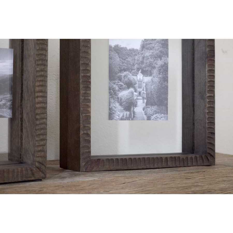 Nkuku Indu Standing Mango Wood Frame - Dark Ash