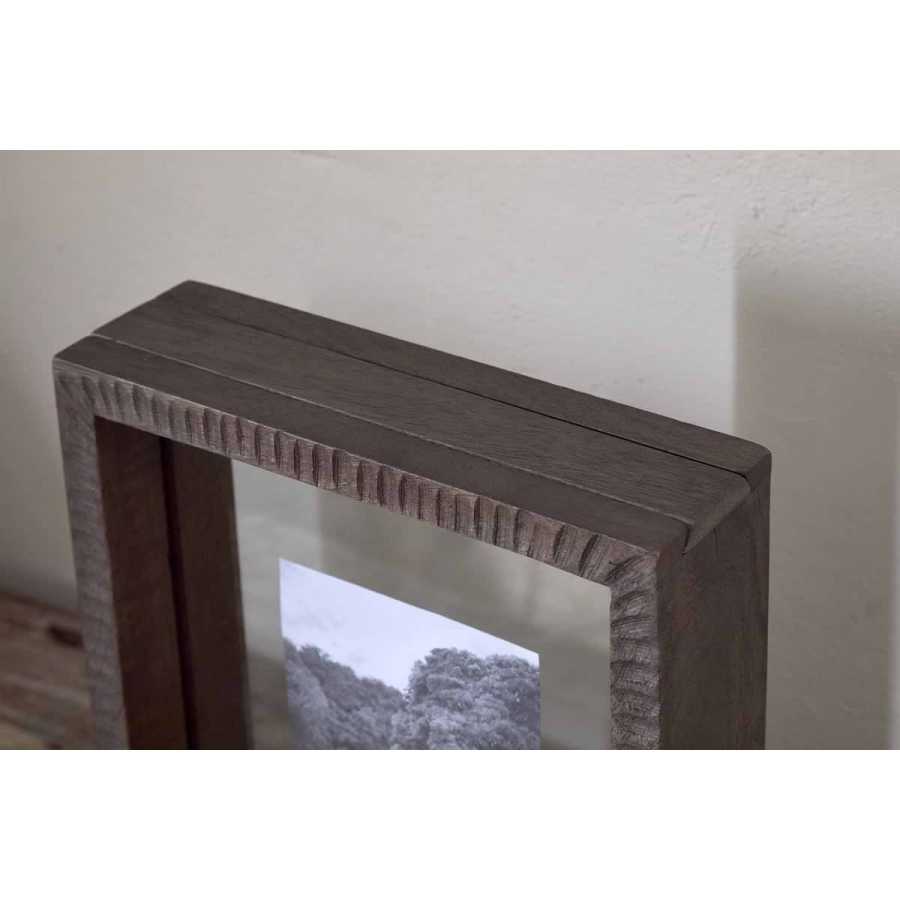 Nkuku Indu Standing Mango Wood Frame - Dark Ash