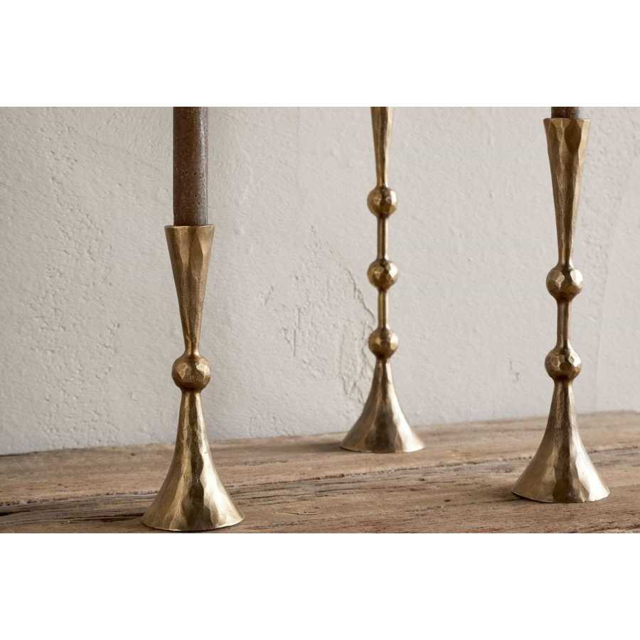 Javanee Candle Holder - Antique Brass Nkuku Javanee Candle Holder - Antique Brass