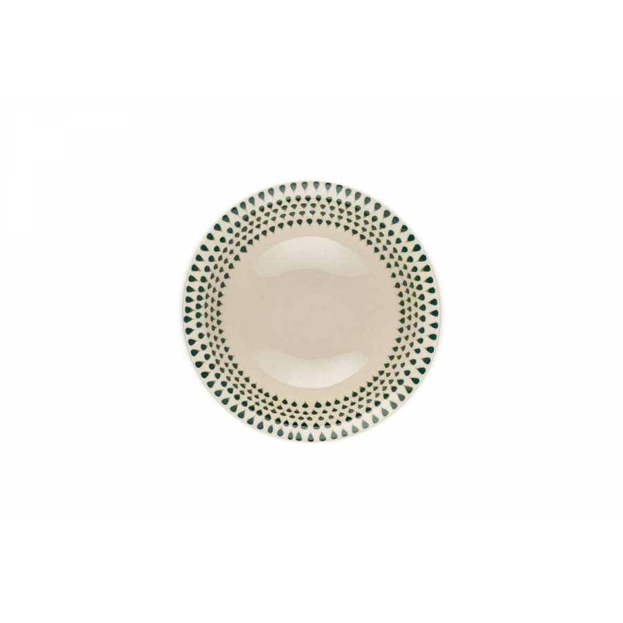 Nkuku Juniper Drop Cereal Bowl - Cream & Juniper