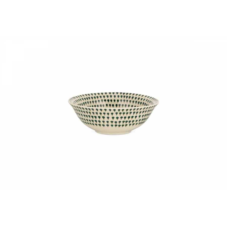Nkuku Juniper Drop Cereal Bowl - Cream & Juniper
