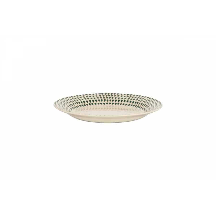 Nkuku Juniper Drop Side Plate - Cream & Juniper