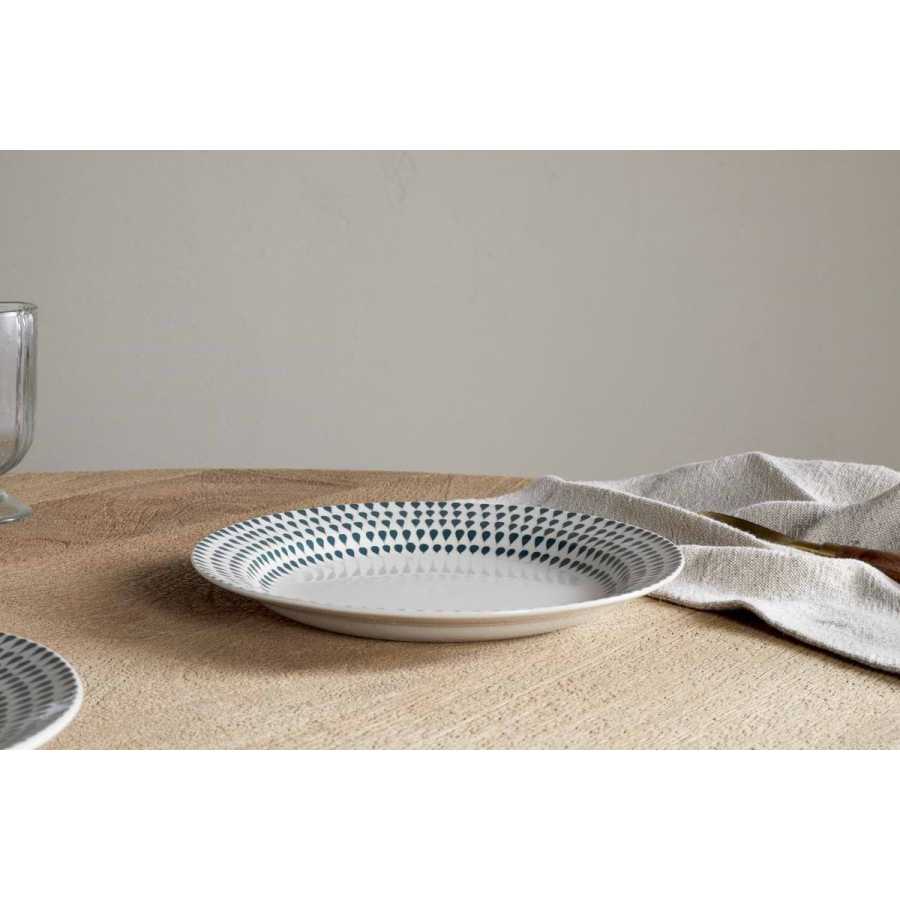 Nkuku Juniper Drop Side Plate - Cream & Juniper