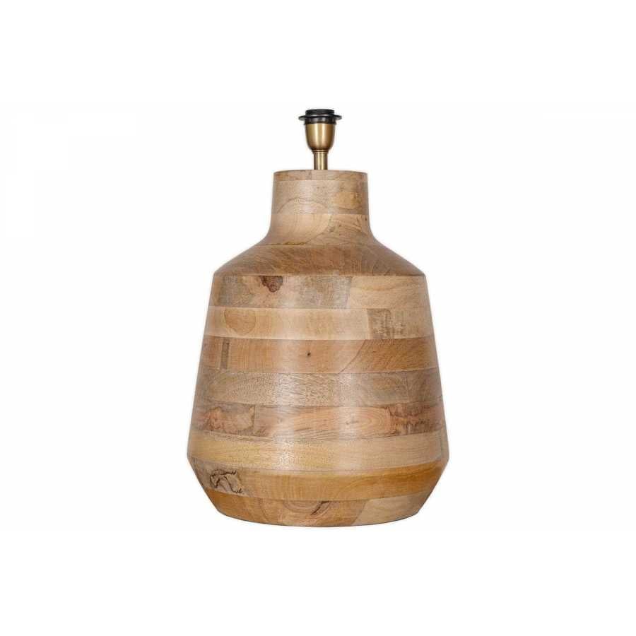 Nkuku Kayo Statement Table Lamp Mango Wood - Natural