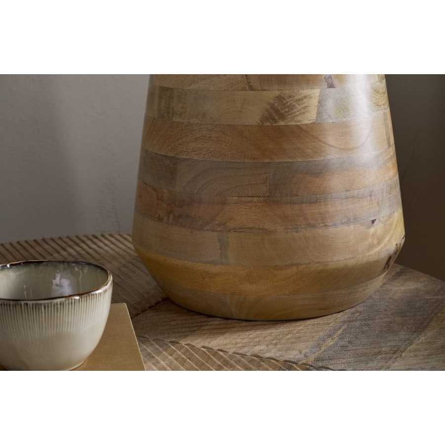 Nkuku Kayo Statement Table Lamp Mango Wood - Natural