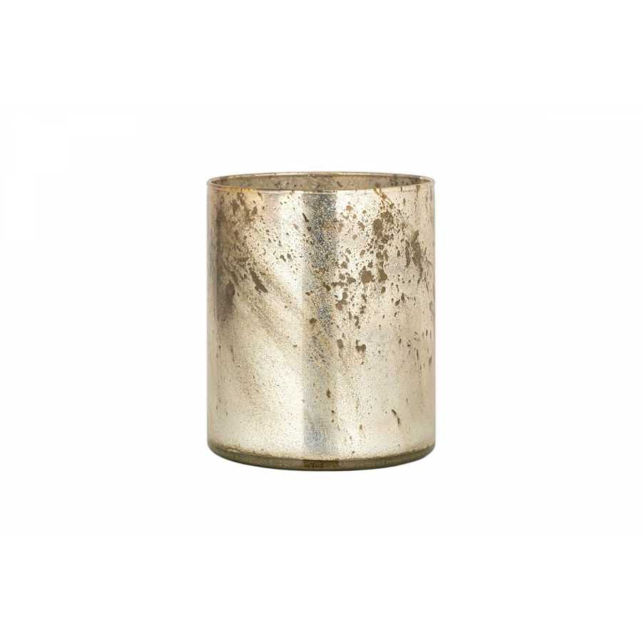 Nkuku Kunjari Tealight Holders - Rustic Gold